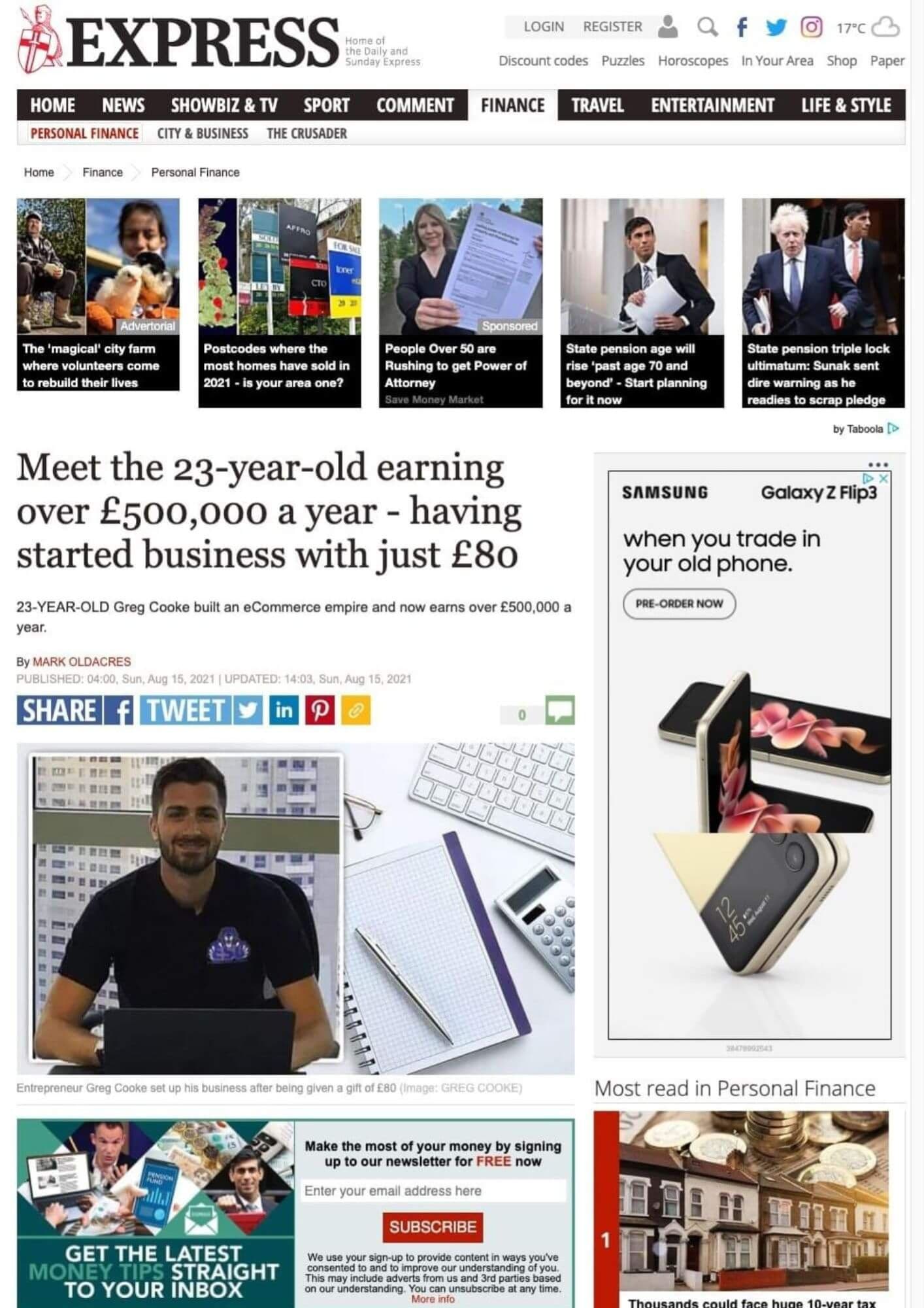 Express feature